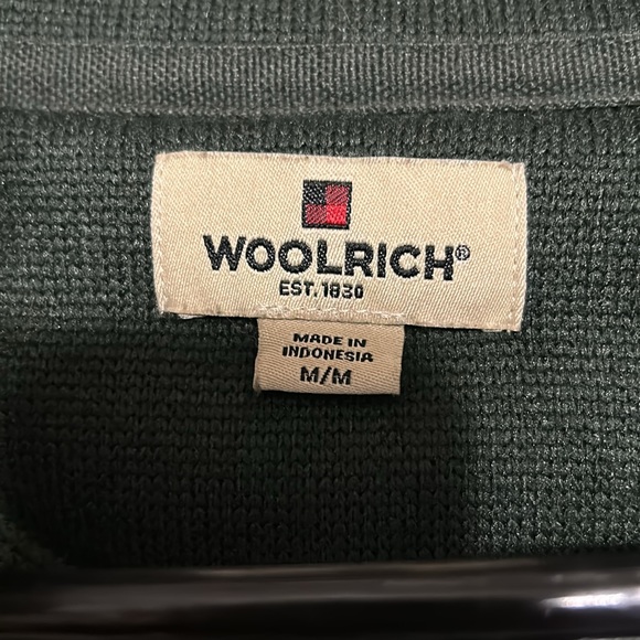 Woolrich Hunter Green M 100% polyester pullover - Picture 3 of 5